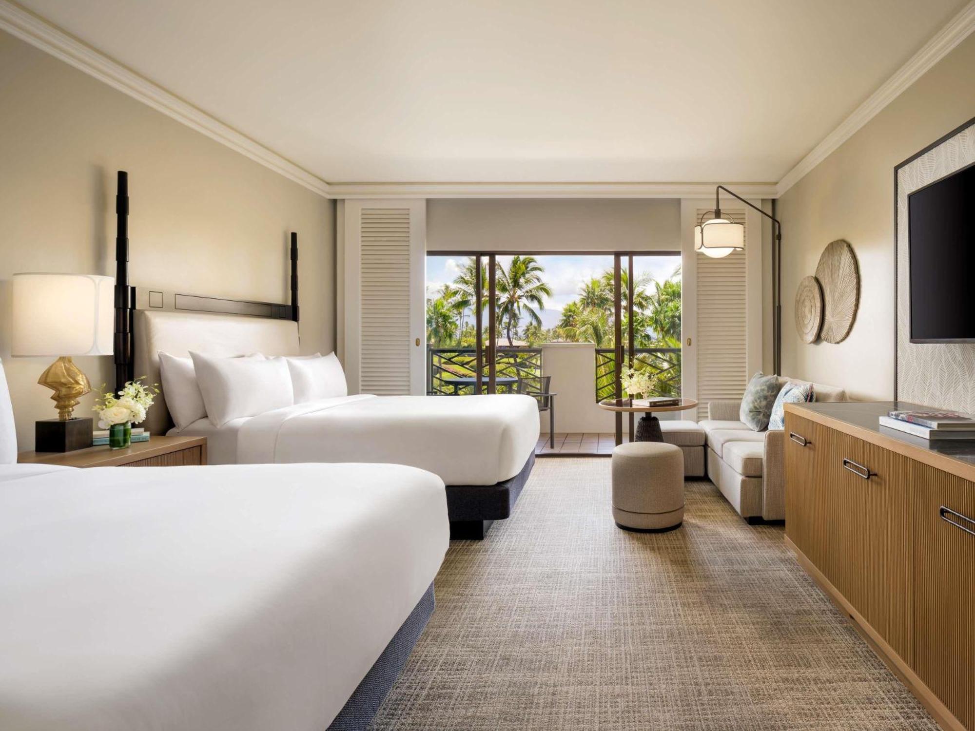 Quarto Fairmont com Cama Queen-size e Vista do Jardim
